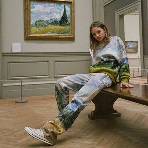 Pacsun x The MET | Carpenter jeans Van Gogh Metropolitan Museum of Art | 23 NWT